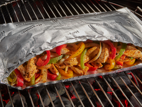 Grilling in outlet foil